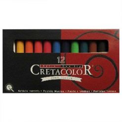 گچ پاستل 12 رنگ گرد با جعبه مقوایی کرتاکالر