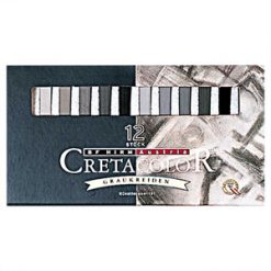 گچ پاستل 12 رنگ طیف طوسی کرتاکالر